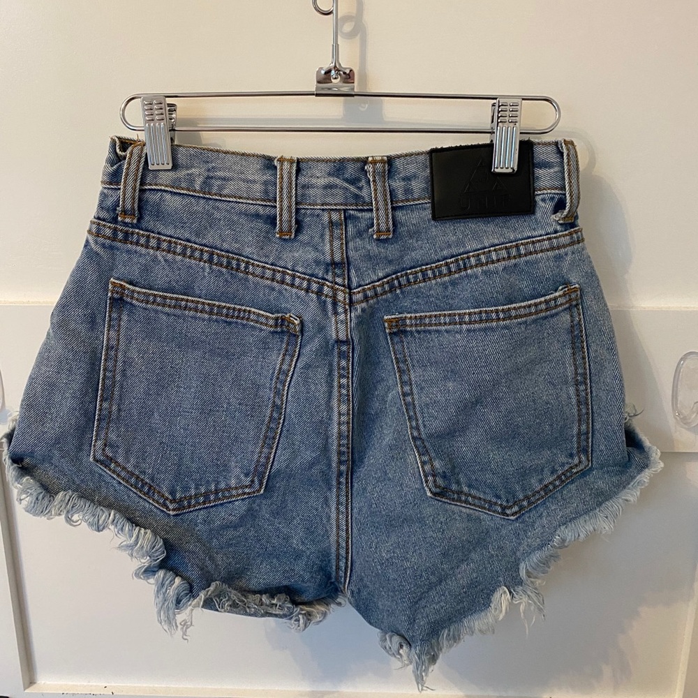 UNIF high waisted denim shorts